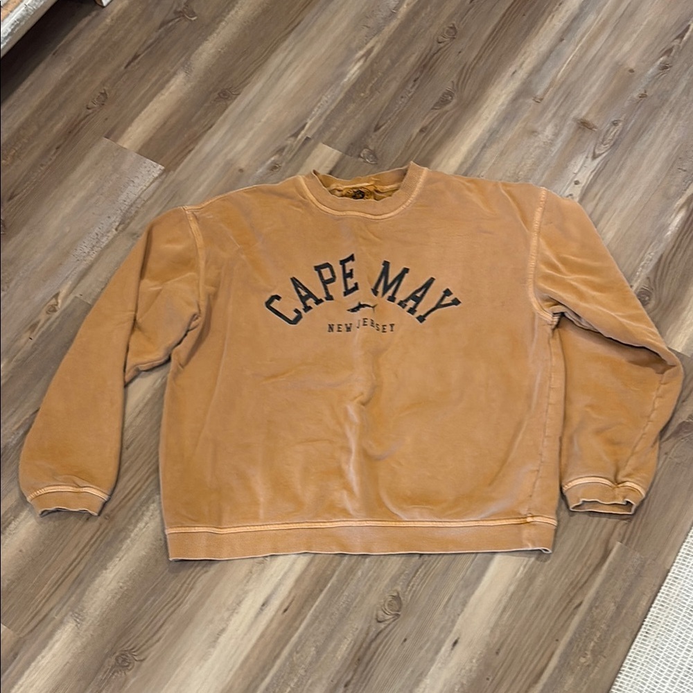 Authentic Original Vintage Style Orange Crewneck Sweater